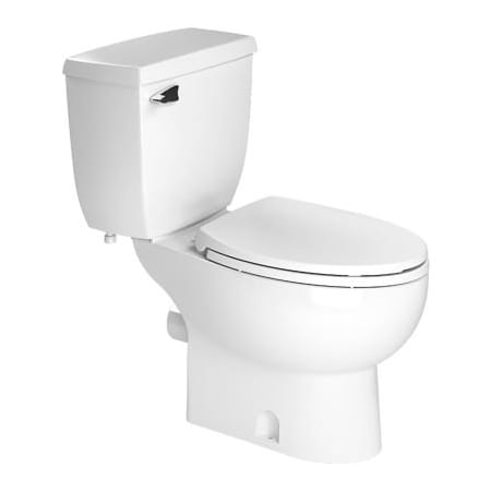 Distribution Point Saniflo Elongated Bowl Rear Discharge w/Seat, White 87
